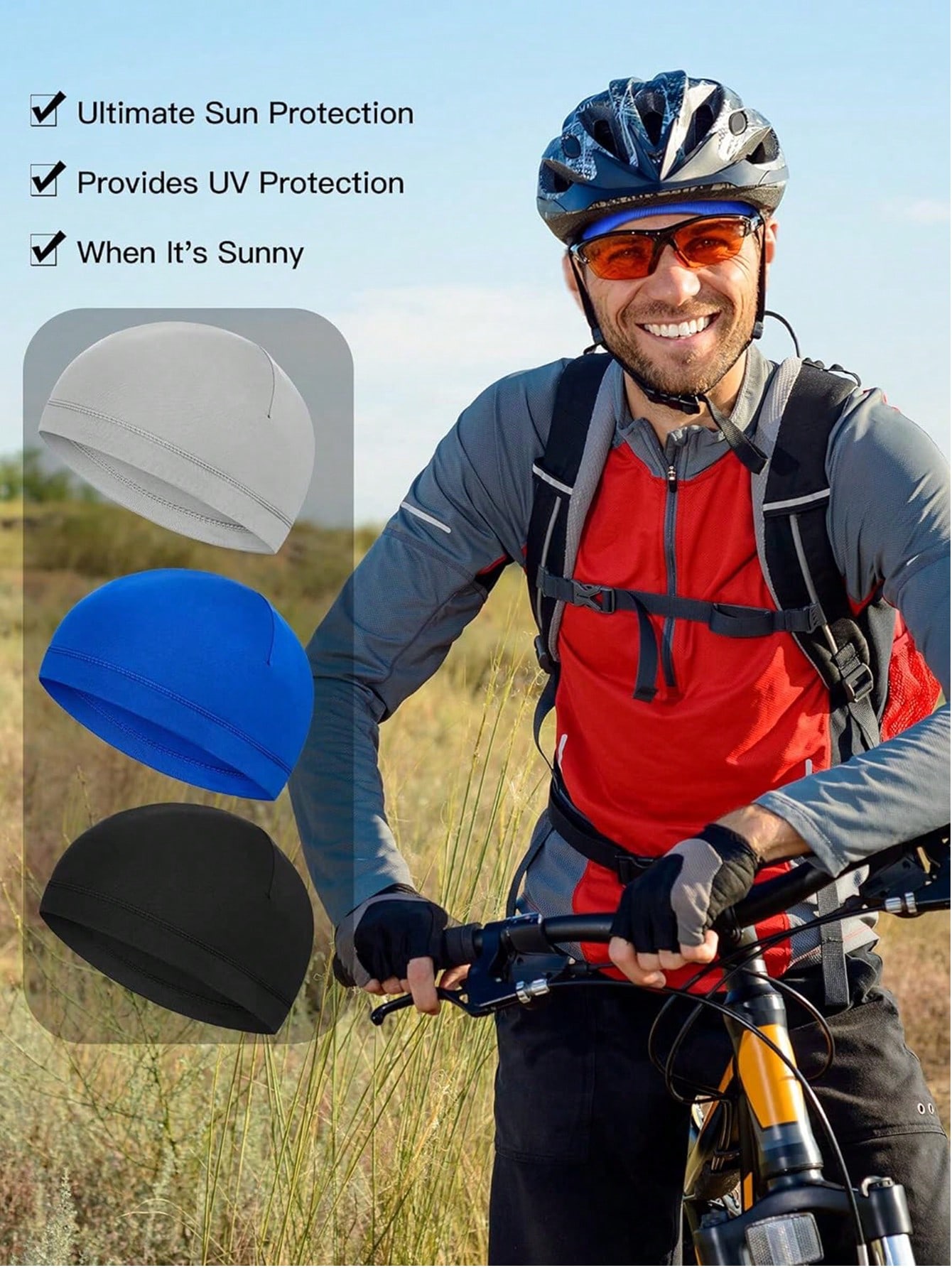 1 Pc Skull Caps Helmet Liner S - огляд і ціна Skull Cap Helmet Liner