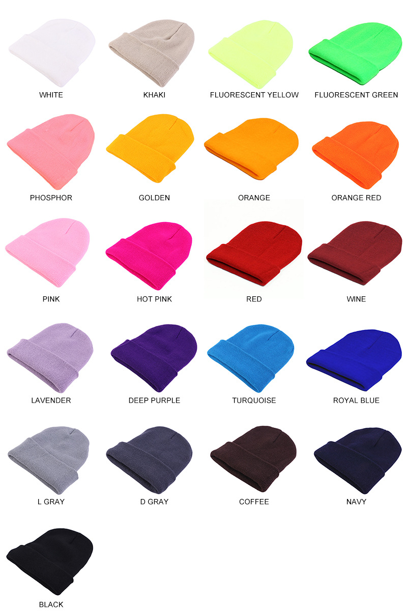 Fashion Solid Color Knit Beani - огляд і ціна Beanie Cuffed Knit