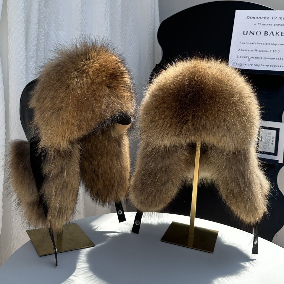 Real Fox Fur Trapper Hat Men W - огляд і ціна Trapper Hat Ear Flap