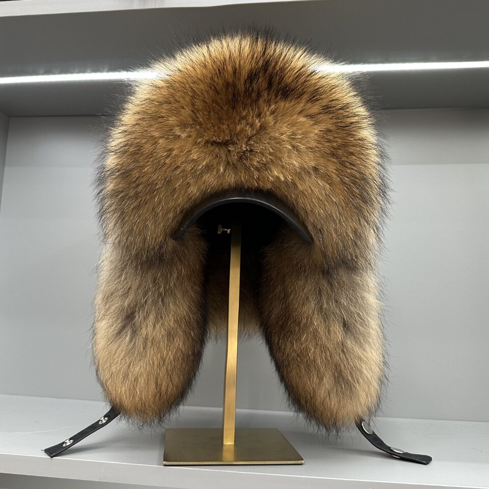 Real Fox Fur Trapper Hat Men W - огляд і ціна Trapper Hat Ear Flap