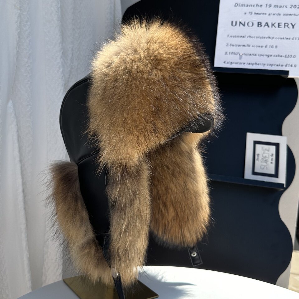 Real Fox Fur Trapper Hat Men W - огляд і ціна Trapper Hat Ear Flap